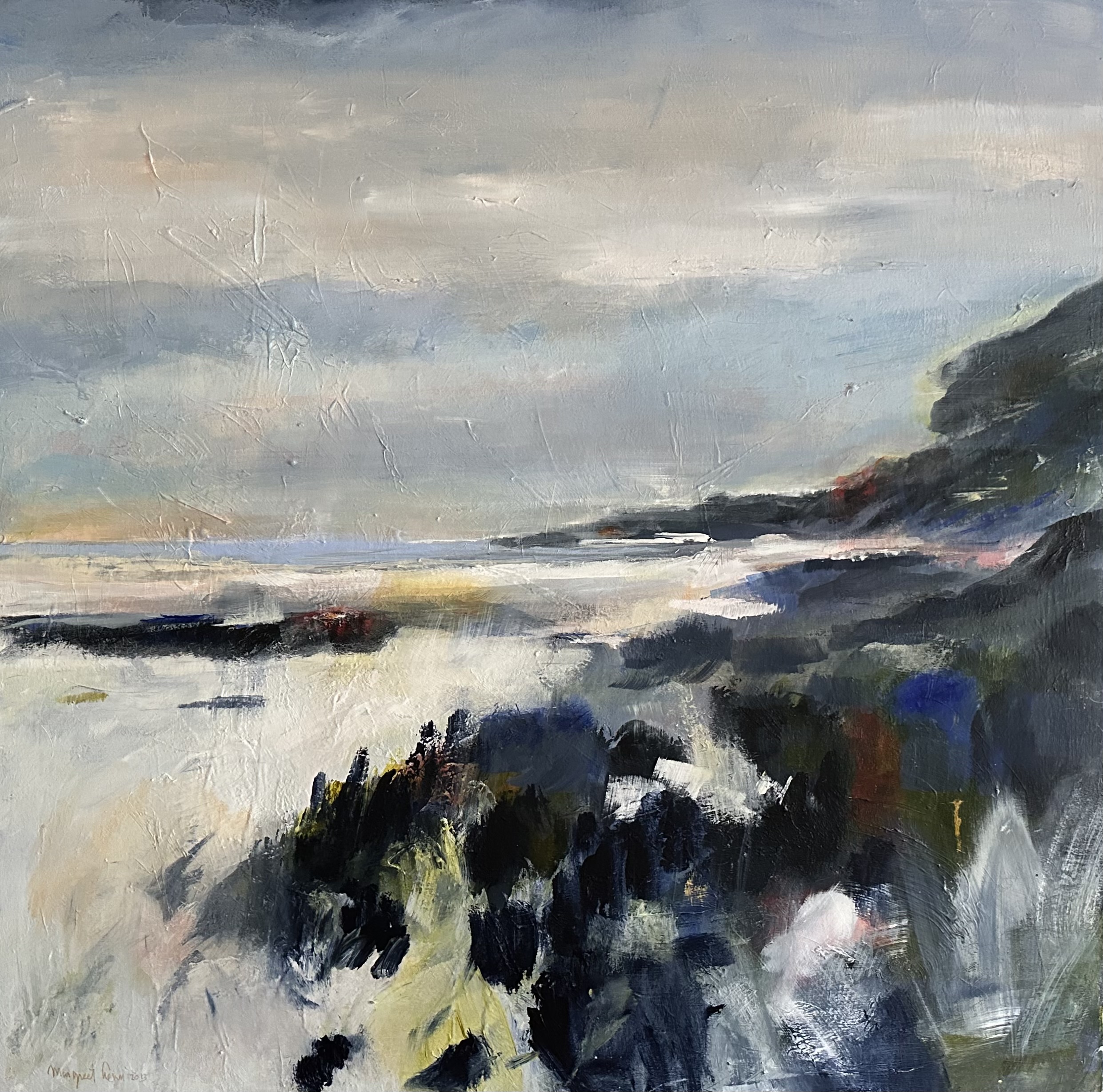 Margreet Lemm Landschap blauw:wit